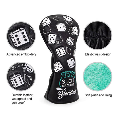 777 LUCKY DICE HEADCOVERS - Funky Headcovers777 LUCKY DICE HEADCOVERSHeadcoverFunky HeadcoversFunky Headcovers777 LUCKY DICE HEADCOVERS