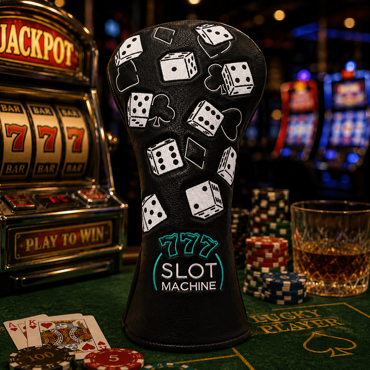 777 LUCKY DICE HEADCOVERS - Funky Headcovers777 LUCKY DICE HEADCOVERSHeadcoverFunky HeadcoversFunky Headcovers777 LUCKY DICE HEADCOVERS