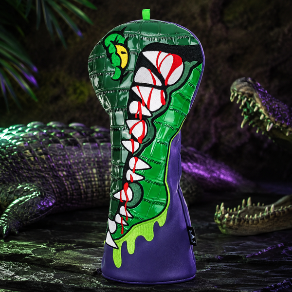 ALLIGATOR PURPLE LEATHER DRIVER HEADCOVER