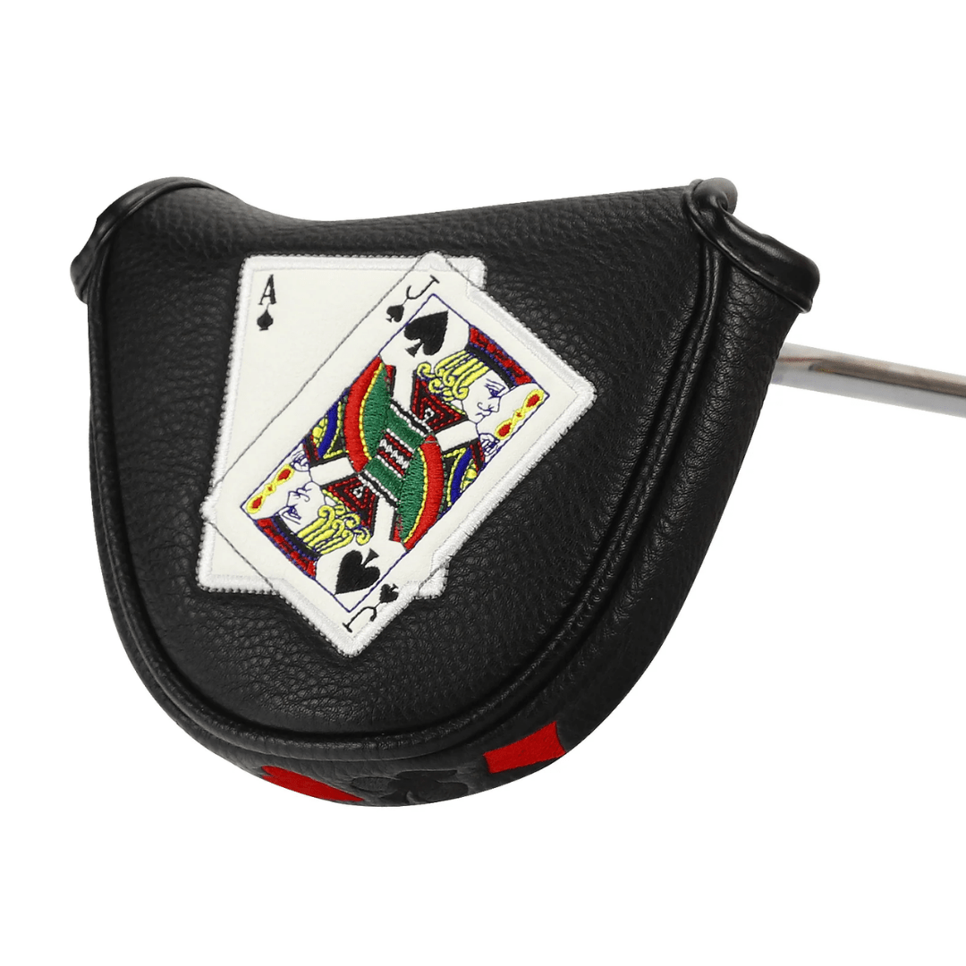 ACE AND JACK BLACK MALLET PUTTER HEAD COVER - Funky HeadcoversACE AND JACK BLACK MALLET PUTTER HEAD COVERFunky HeadcoversFunky HeadcoversB6008652ACE AND JACK BLACK MALLET PUTTER HEAD COVER