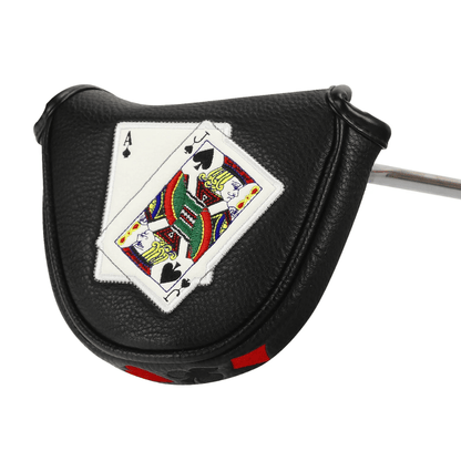 ACE AND JACK BLACK MALLET PUTTER HEAD COVER - Funky HeadcoversACE AND JACK BLACK MALLET PUTTER HEAD COVERFunky HeadcoversFunky HeadcoversB6008652ACE AND JACK BLACK MALLET PUTTER HEAD COVER