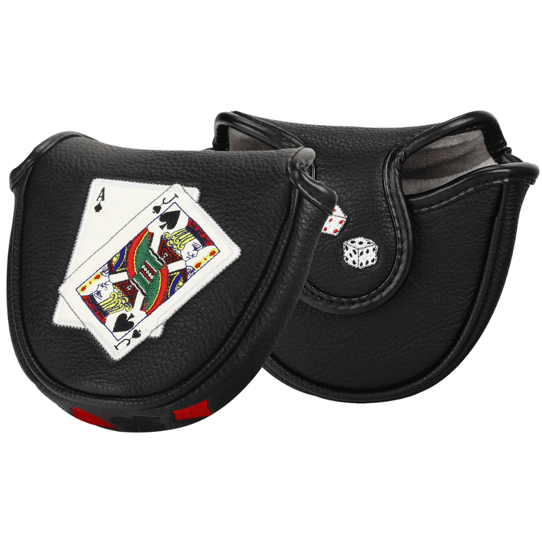 ACE AND JACK BLACK MALLET PUTTER HEAD COVER - Funky HeadcoversACE AND JACK BLACK MALLET PUTTER HEAD COVERFunky HeadcoversFunky HeadcoversB6008652ACE AND JACK BLACK MALLET PUTTER HEAD COVER