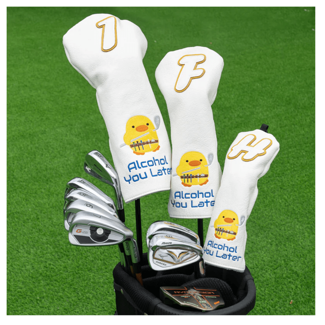ALCOHOL YOU LATER GOLF HEAD COVERS SET (DRIVER+FARIWAY+HYBRID) - Funky HeadcoversALCOHOL YOU LATER GOLF HEAD COVERS SET (DRIVER+FARIWAY+HYBRID)Funky HeadcoversFunky Headcovers6008705DRIVERALCOHOL YOU LATER GOLF HEAD COVERS SET (DRIVER+FARIWAY+HYBRID)