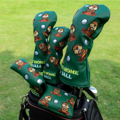 BEAVER GREEN HEADCOVERS - Funky HeadcoversBEAVER GREEN HEADCOVERSHeadcoverFunky HeadcoversFunky HeadcoversBEAVER GREEN HEADCOVERS