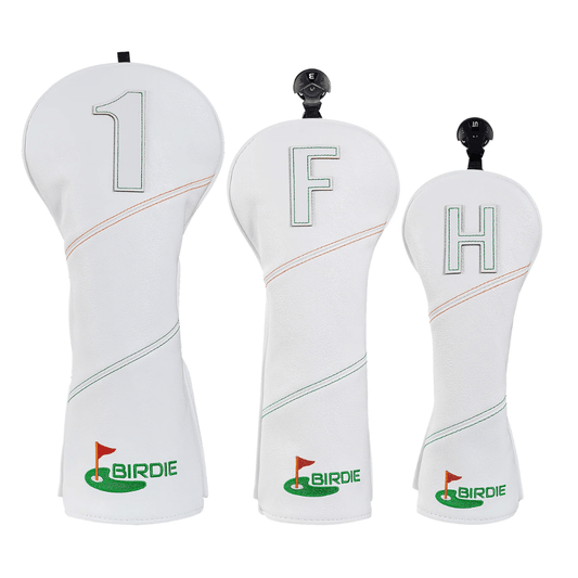 BIRDIE WHITE GOLF HEAD COVER SET - Funky HeadcoversBIRDIE WHITE GOLF HEAD COVER SETFunky HeadcoversFunky Headcovers6010521DRIVERBIRDIE WHITE GOLF HEAD COVER SET