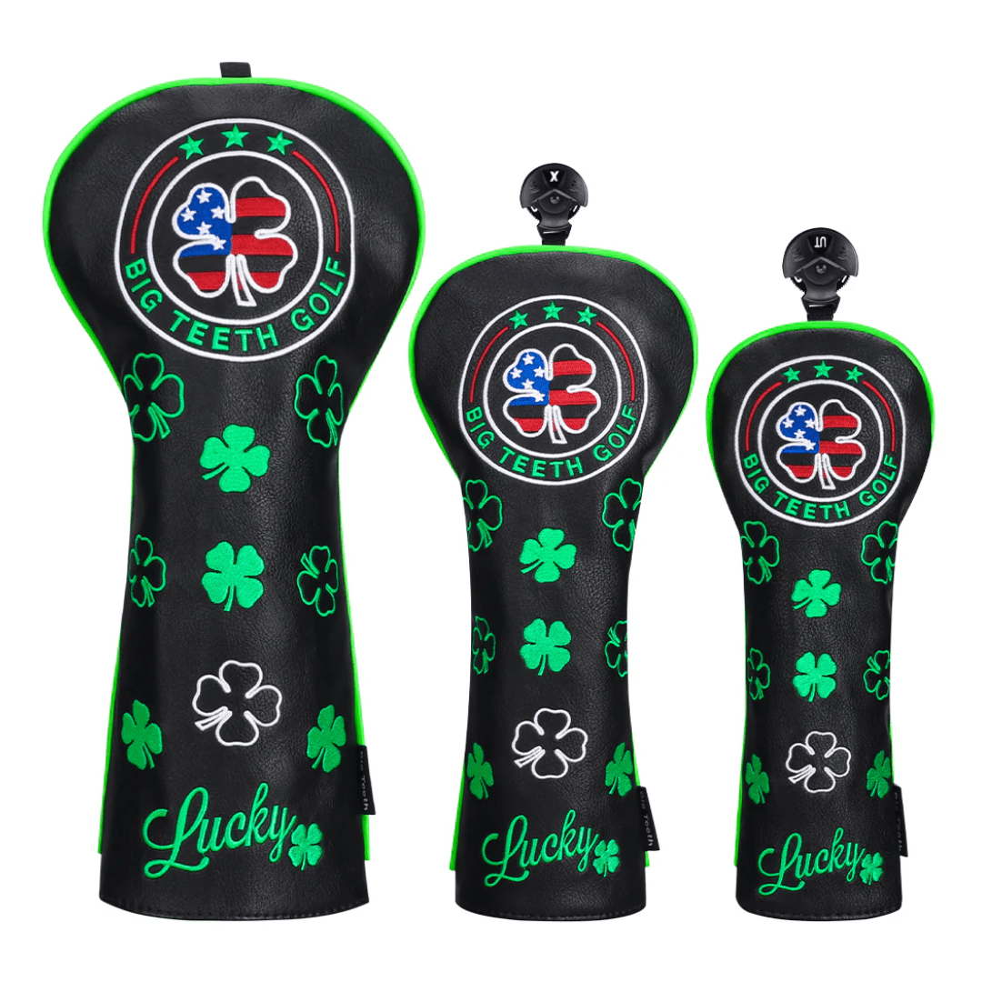 BLACK LEATHER FOUR-LEAF CLOVER GOLF HEADCOVER SET - Funky HeadcoversBLACK LEATHER FOUR-LEAF CLOVER GOLF HEADCOVER SETFunky HeadcoversFunky Headcovers6006289DRIVERBLACK LEATHER FOUR-LEAF CLOVER GOLF HEADCOVER SET