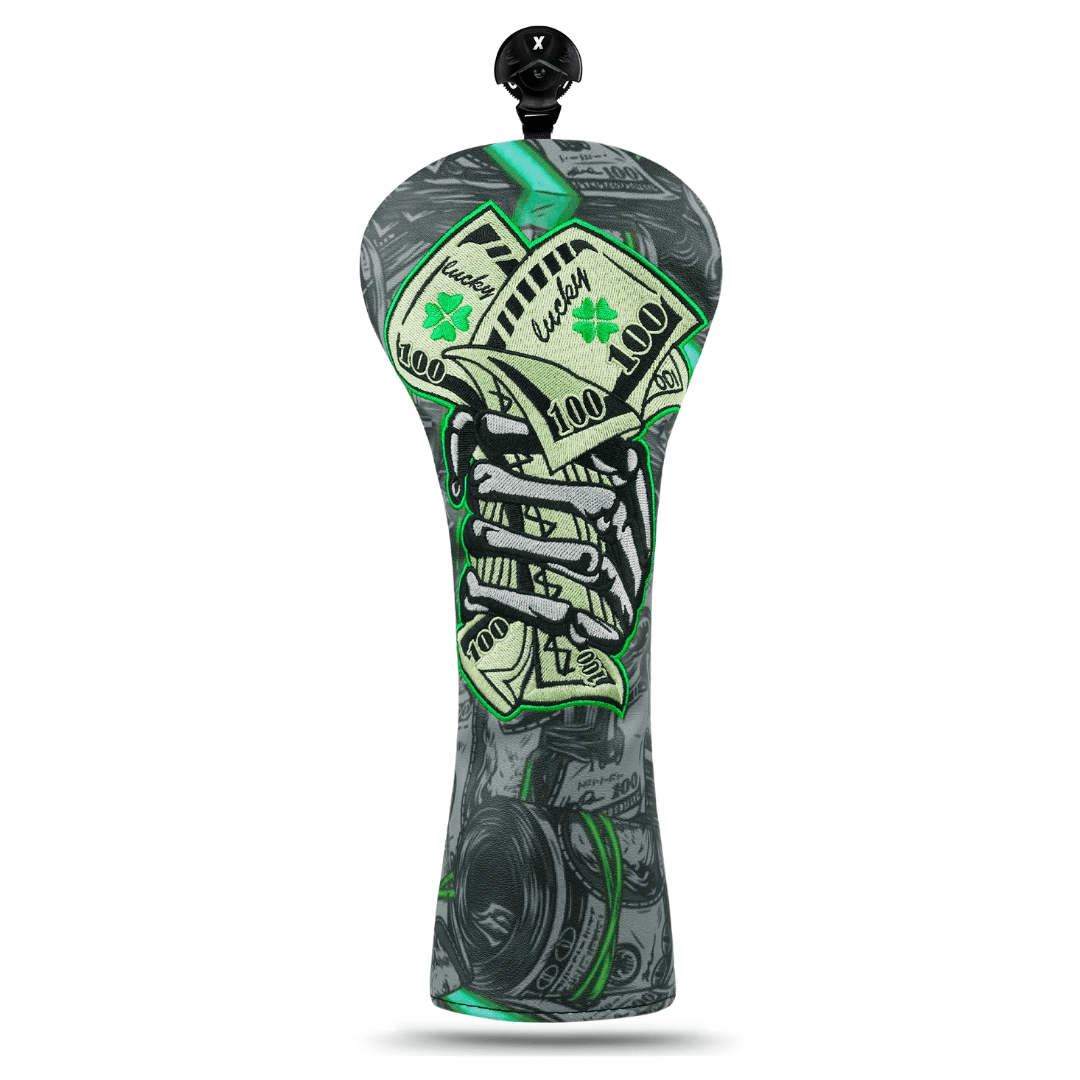 BLACK LUCKY COIN DRIVER HEAD COVER SET - Funky HeadcoversBLACK LUCKY COIN DRIVER HEAD COVER SETFunky HeadcoversFunky Headcovers6010830DRIVERBLACK LUCKY COIN DRIVER HEAD COVER SET