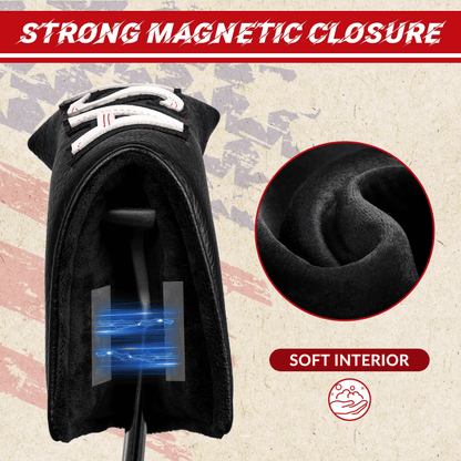 BLACK PU USA BALDE PUTTER GOLF HEADCOVER - Funky HeadcoversBLACK PU USA BALDE PUTTER GOLF HEADCOVERFunky HeadcoversFunky HeadcoversB6016415BLACK PU USA BALDE PUTTER GOLF HEADCOVER