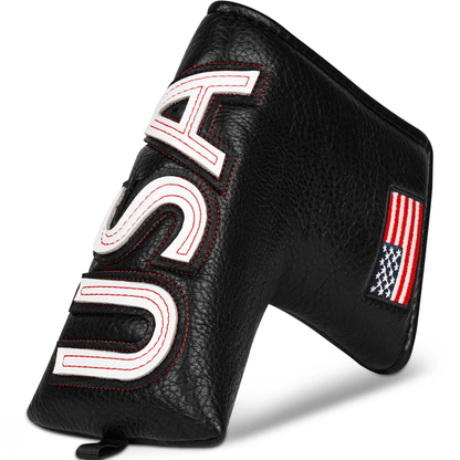 BLACK PU USA BALDE PUTTER GOLF HEADCOVER - Funky HeadcoversBLACK PU USA BALDE PUTTER GOLF HEADCOVERFunky HeadcoversFunky HeadcoversB6016415BLACK PU USA BALDE PUTTER GOLF HEADCOVER