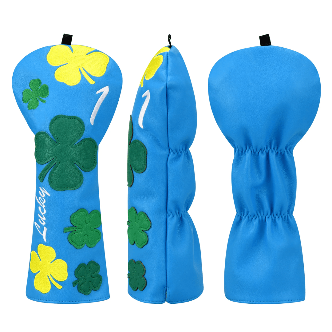 BLUE CLOVER GOLF HEAD COVER SET - Funky HeadcoversBLUE CLOVER GOLF HEAD COVER SETFunky HeadcoversFunky Headcovers6008750FAIRWAYBLUE CLOVER GOLF HEAD COVER SET