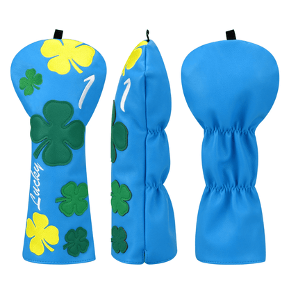 BLUE CLOVER GOLF HEAD COVER SET - Funky HeadcoversBLUE CLOVER GOLF HEAD COVER SETFunky HeadcoversFunky Headcovers6008750FAIRWAYBLUE CLOVER GOLF HEAD COVER SET