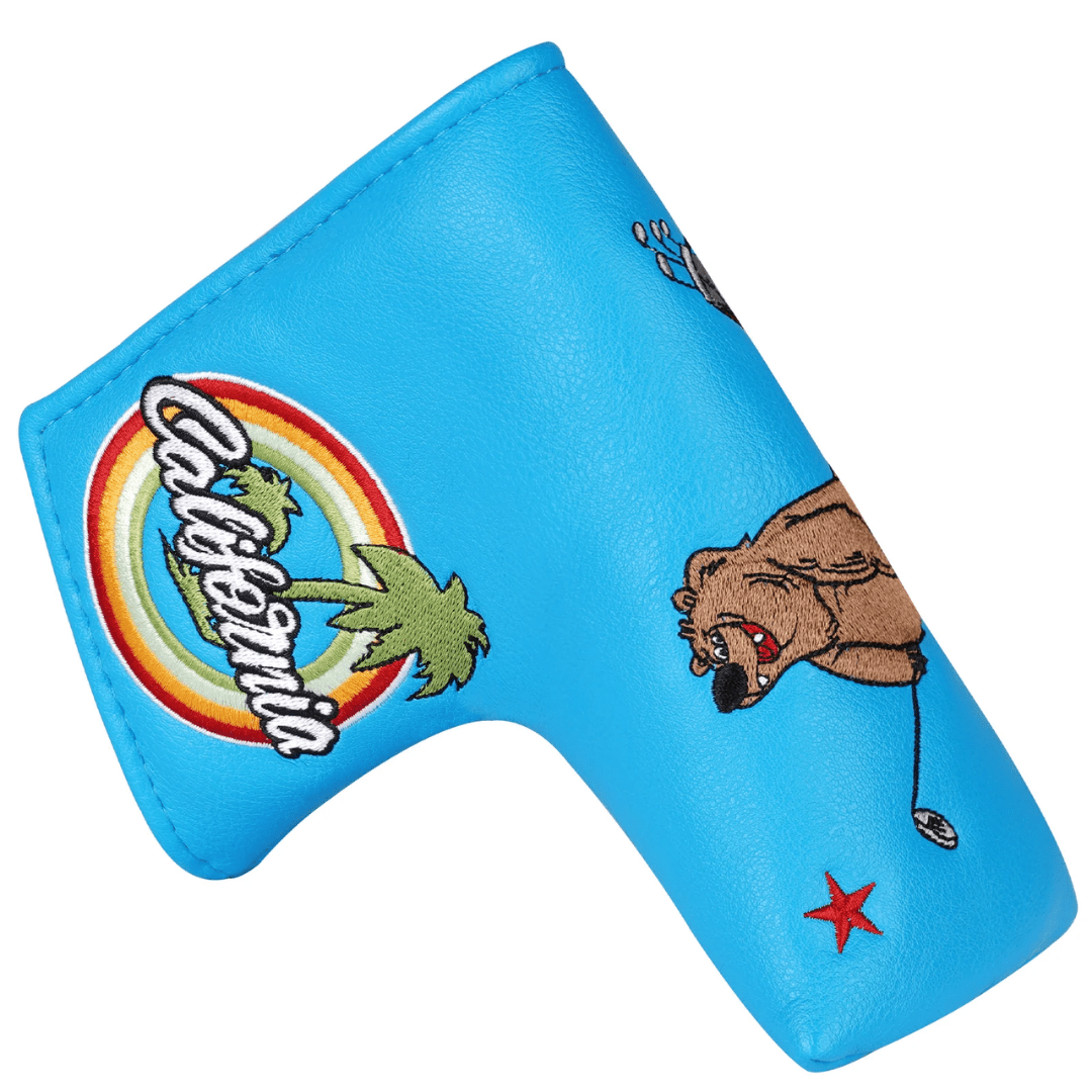 BLUE PU BROWN BEAR BLADE HEAD COVER - Funky HeadcoversBLUE PU BROWN BEAR BLADE HEAD COVERFunky HeadcoversFunky HeadcoversB8300031BLUE PU BROWN BEAR BLADE HEAD COVER