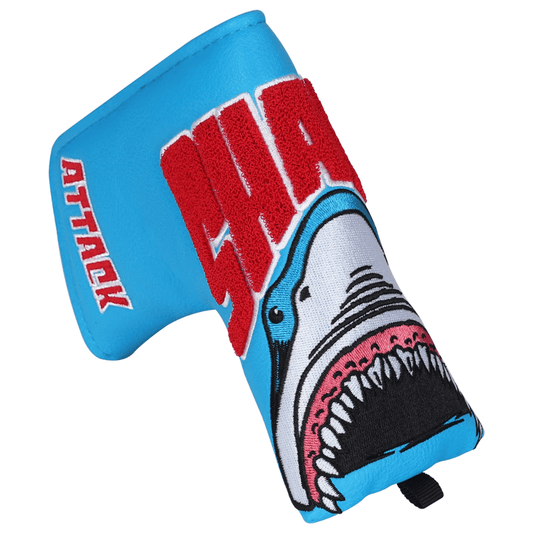 BLUE SHARKS PUTTER HEAD COVER - Funky HeadcoversBLUE SHARKS PUTTER HEAD COVERFunky HeadcoversFunky HeadcoversB6009834BLUE SHARKS PUTTER HEAD COVER