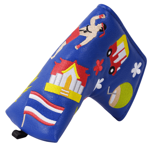 BLUE THAI PUTTER GOLF HEAD COVER - Funky HeadcoversBLUE THAI PUTTER GOLF HEAD COVERFunky HeadcoversFunky HeadcoversB8300456BLUE THAI PUTTER GOLF HEAD COVER