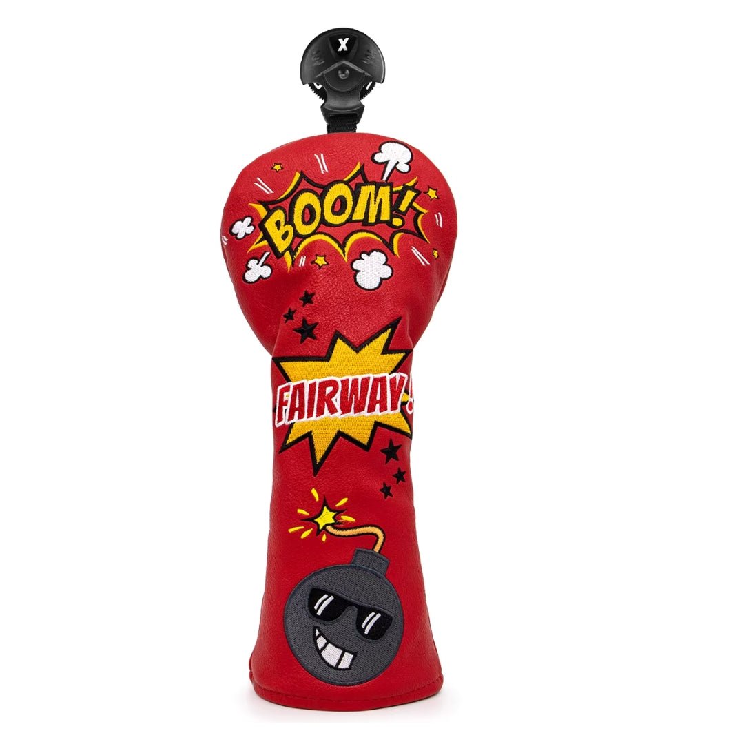 BOOM RED HEADCOVER - Funky HeadcoversBOOM RED HEADCOVERHeadcoverFunky HeadcoversFunky HeadcoversHybridBOOM RED HEADCOVER