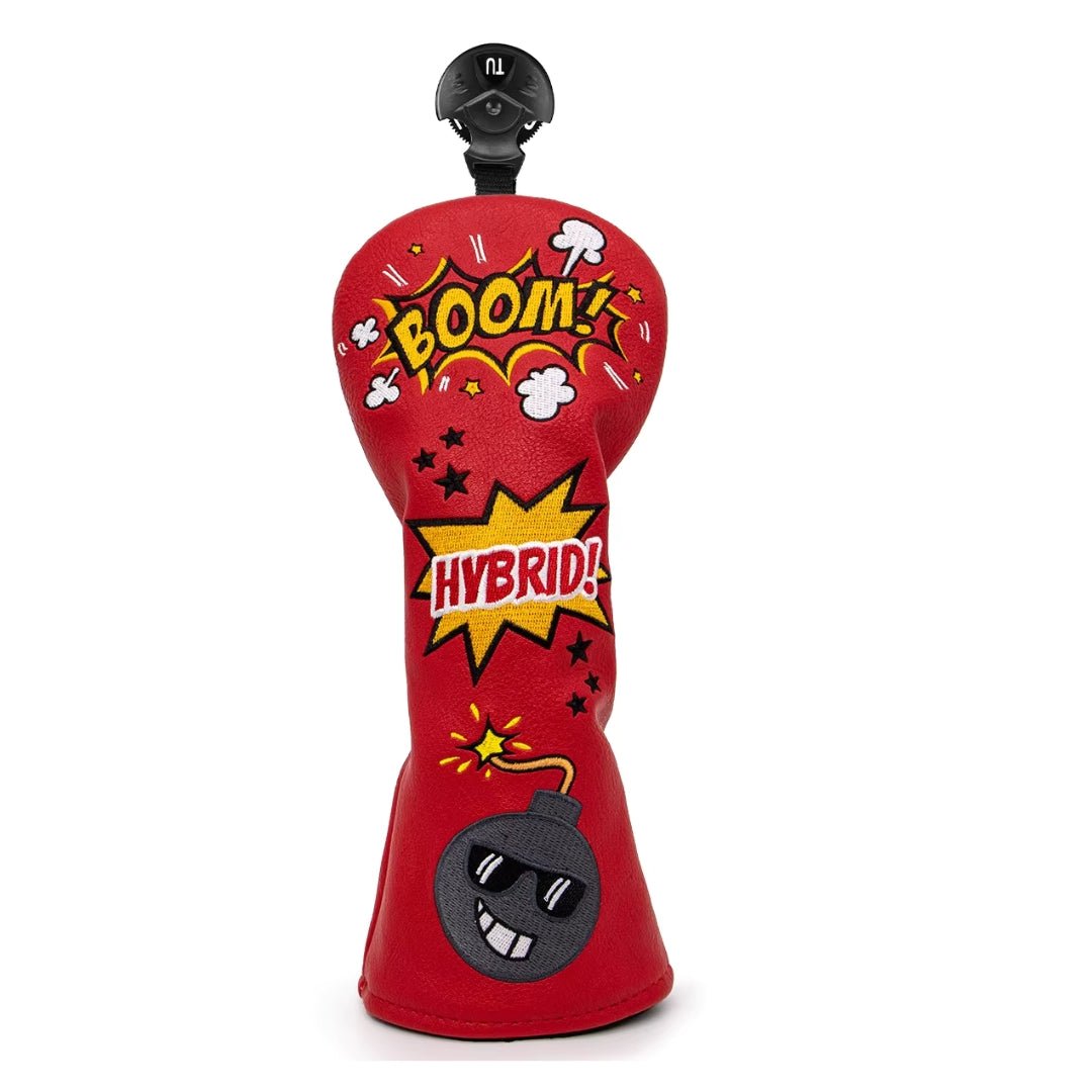 BOOM RED HEADCOVER - Funky HeadcoversBOOM RED HEADCOVERHeadcoverFunky HeadcoversFunky HeadcoversFairway WoodBOOM RED HEADCOVER