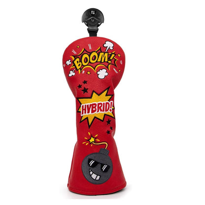 BOOM RED HEADCOVER - Funky HeadcoversBOOM RED HEADCOVERHeadcoverFunky HeadcoversFunky HeadcoversFairway WoodBOOM RED HEADCOVER