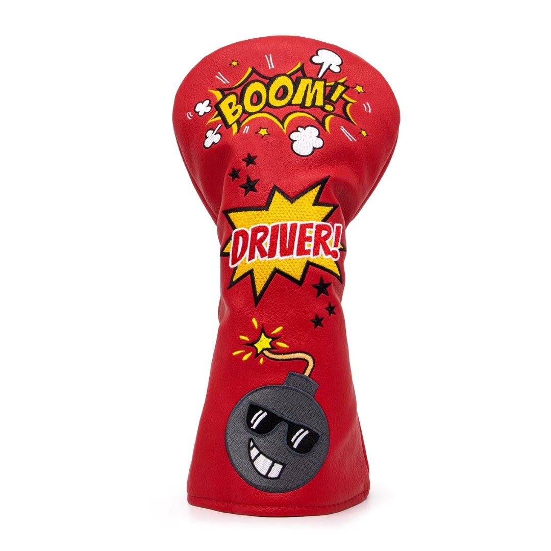 BOOM RED HEADCOVER - Funky HeadcoversBOOM RED HEADCOVERHeadcoverFunky HeadcoversFunky HeadcoversDriverBOOM RED HEADCOVER