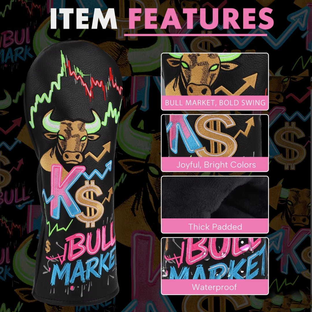 BULL MARKET HEADCOVERS - Funky HeadcoversBULL MARKET HEADCOVERSHeadcoverFunky HeadcoversFunky HeadcoversBULL MARKET HEADCOVERS