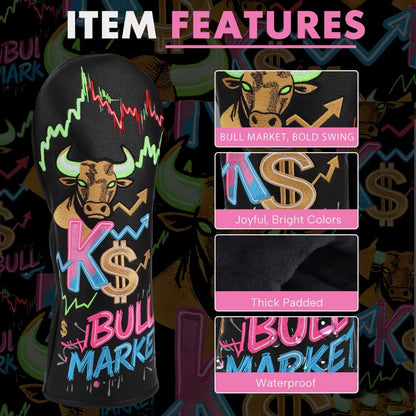 BULL MARKET HEADCOVERS - Funky HeadcoversBULL MARKET HEADCOVERSHeadcoverFunky HeadcoversFunky HeadcoversBULL MARKET HEADCOVERS