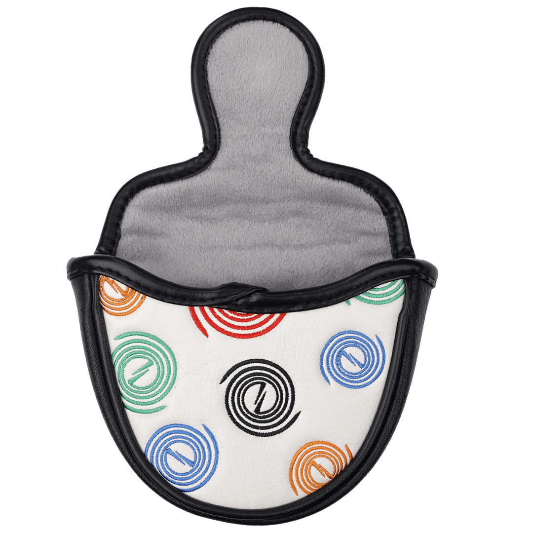 CIRCLE MALLET HEEL SHAFTED PUTTER COVER WHITE HEAD COVER - Funky HeadcoversCIRCLE MALLET HEEL SHAFTED PUTTER COVER WHITE HEAD COVERFunky HeadcoversFunky HeadcoversB6008835CIRCLE MALLET HEEL SHAFTED PUTTER COVER WHITE HEAD COVER
