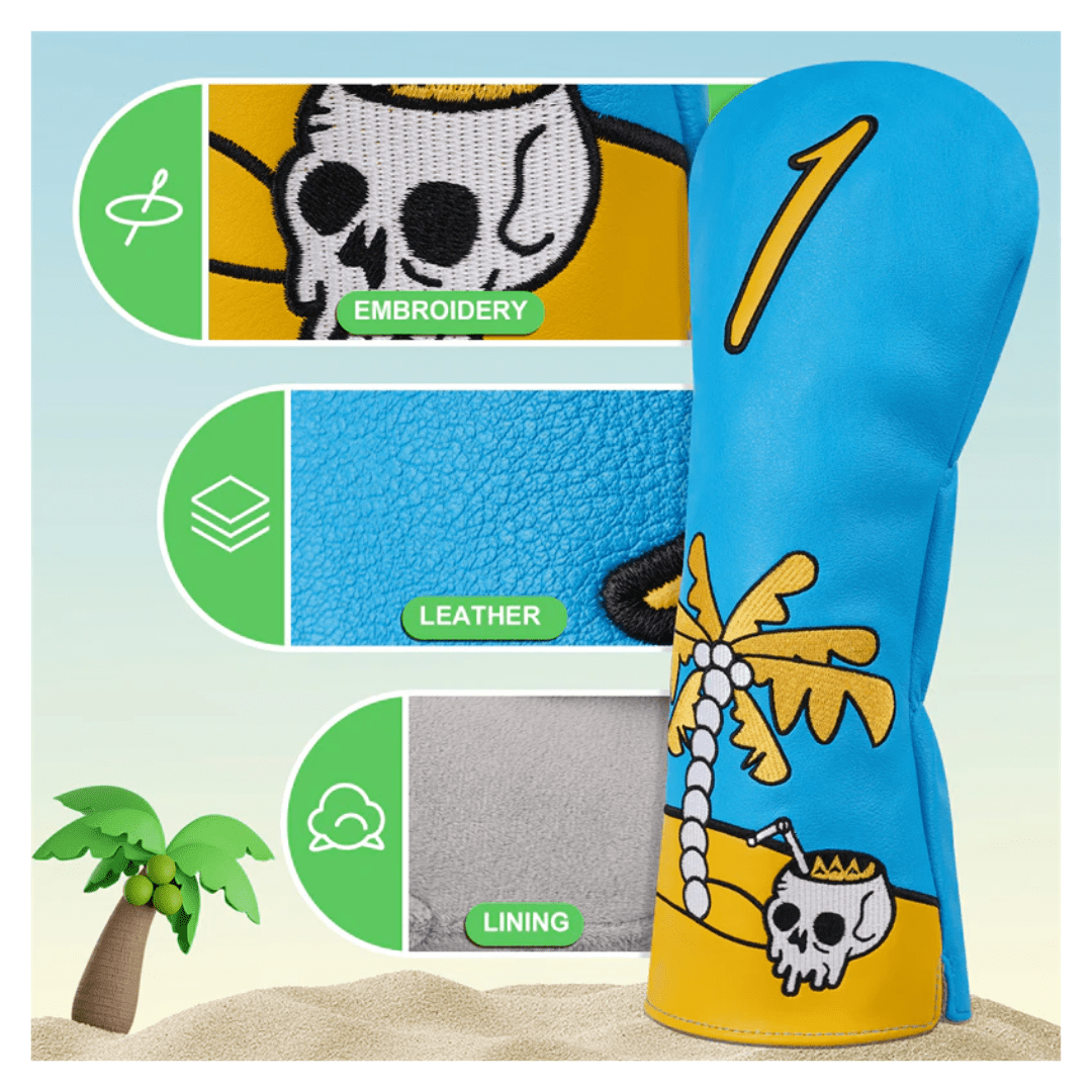 COCONUT TREE & SKULL LEATHER GOLF DRIVER HEAD COVER HEADCOVER - Funky HeadcoversCOCONUT TREE & SKULL LEATHER GOLF DRIVER HEAD COVER HEADCOVERfunky-headcovers-store-build-klvj8Funky Headcovers8300187COCONUT TREE & SKULL LEATHER GOLF DRIVER HEAD COVER HEADCOVER