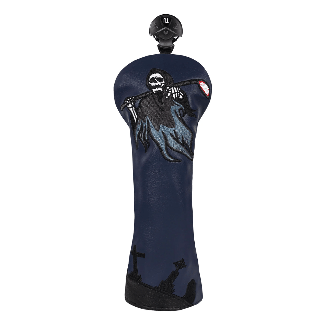 DARK BLUE GRIM REAPER WOOD HEAD COVER - Funky HeadcoversDARK BLUE GRIM REAPER WOOD HEAD COVERFunky HeadcoversFunky Headcovers6010337DRIVERDARK BLUE GRIM REAPER WOOD HEAD COVER