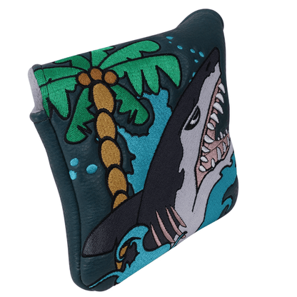 DARK BLUE SHARK SQUARE PUTTER HEAD COVER - Funky HeadcoversDARK BLUE SHARK SQUARE PUTTER HEAD COVERFunky HeadcoversFunky HeadcoversB6011003DARK BLUE SHARK SQUARE PUTTER HEAD COVER