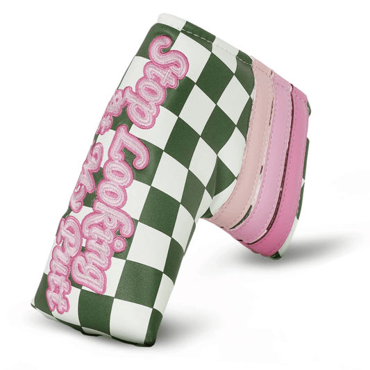 GREEN CHECKERED PRINTED AND PINK PATCH BLADE PUTTER HEAD COVER - Funky HeadcoversGREEN CHECKERED PRINTED AND PINK PATCH BLADE PUTTER HEAD COVERfunky-headcovers-store-build-klvj8Funky HeadcoversB6012549GREEN CHECKERED PRINTED AND PINK PATCH BLADE PUTTER HEAD COVER