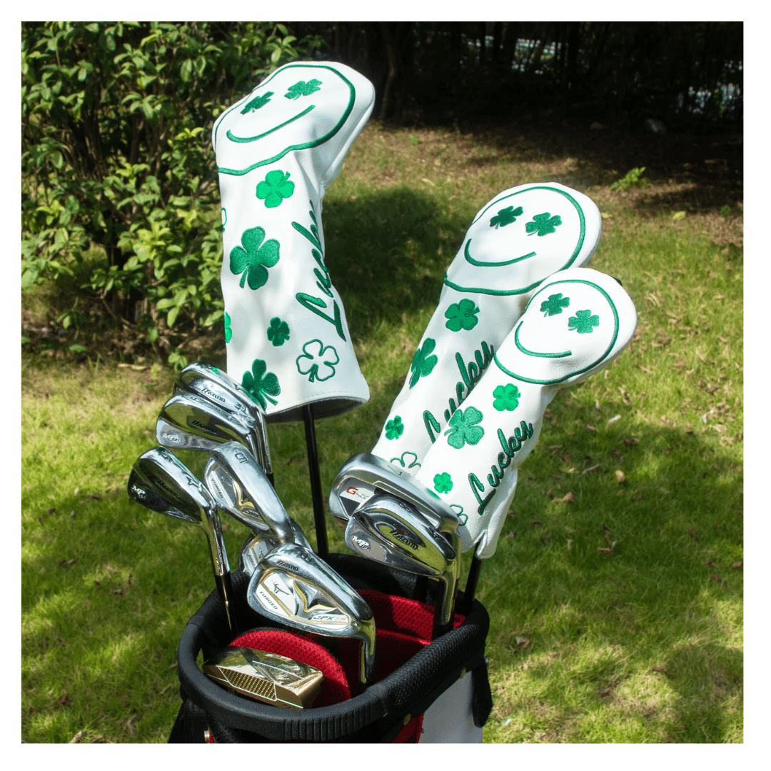 GREEN SMILE WOOD HEAD COVER SET - Funky HeadcoversGREEN SMILE WOOD HEAD COVER SETFunky HeadcoversFunky Headcovers6009955DRIVERGREEN SMILE WOOD HEAD COVER SET