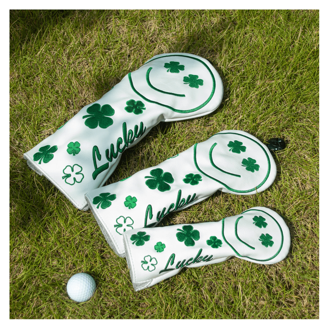 GREEN SMILE WOOD HEAD COVER SET - Funky HeadcoversGREEN SMILE WOOD HEAD COVER SETFunky HeadcoversFunky Headcovers6009955DRIVERGREEN SMILE WOOD HEAD COVER SET