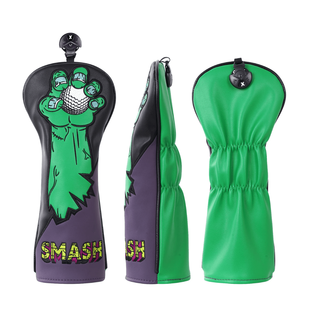 HULK WOODEN HEAD COVER SET - Funky HeadcoversHULK WOODEN HEAD COVER SETFunky HeadcoversFunky Headcovers6012532HYBRIDHULK WOODEN HEAD COVER SET