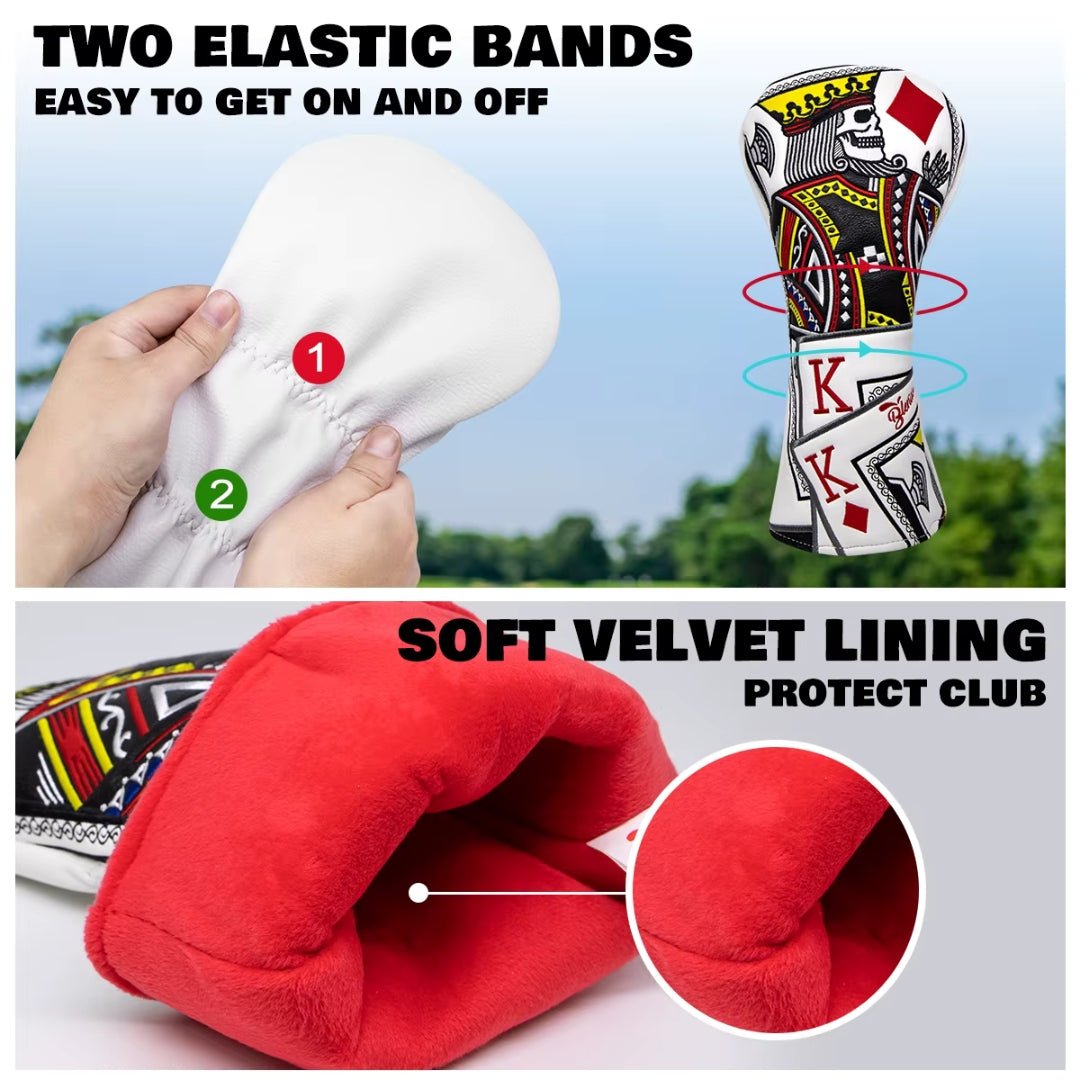 LUCKY KING HEADCOVERS - Funky HeadcoversLUCKY KING HEADCOVERSHeadcoverFunky HeadcoversFunky HeadcoversLUCKY KING HEADCOVERS