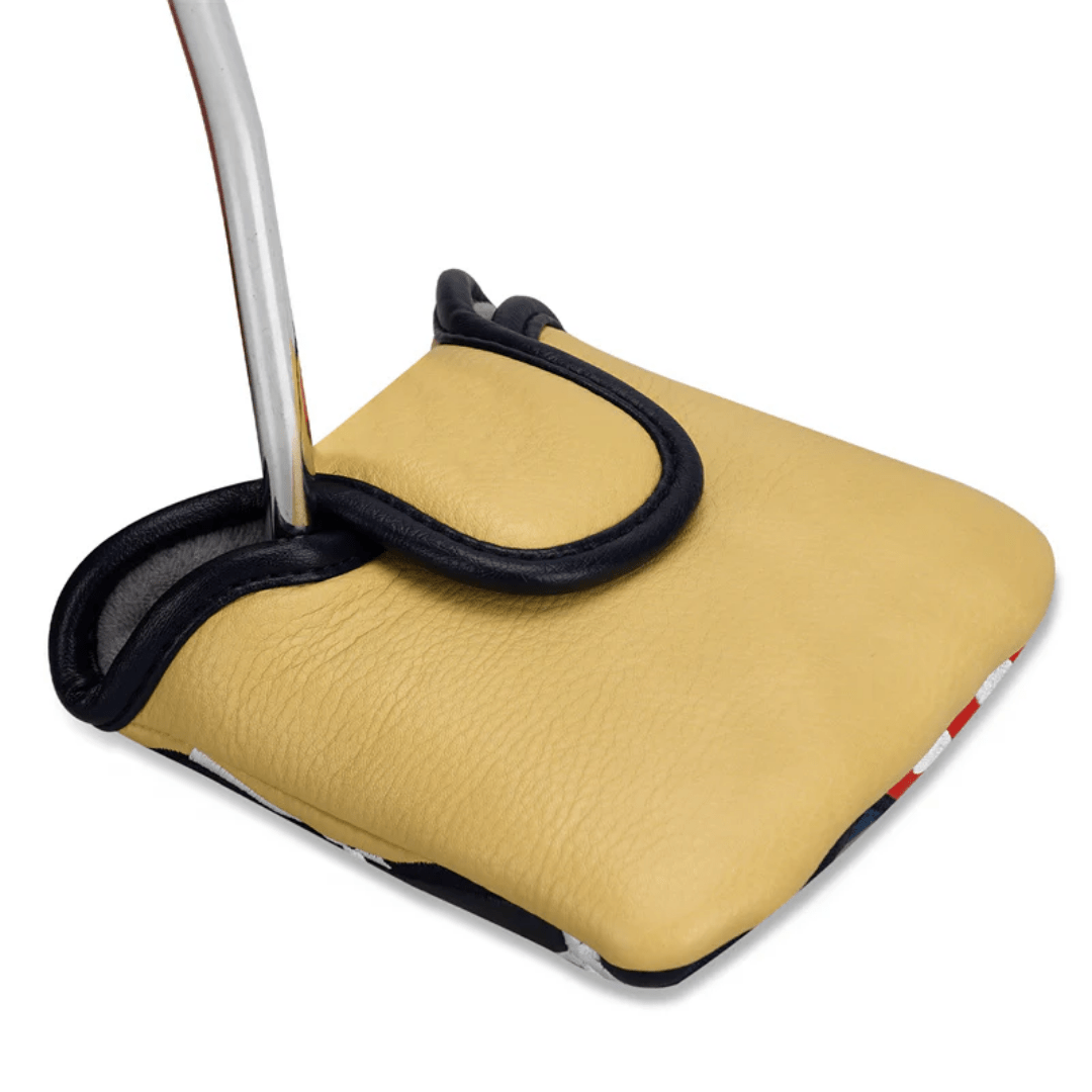 MUDDY YELLOW PU LEATHER USA FLAG LARGE MALLET PUTTER HEAD COVER - Funky HeadcoversMUDDY YELLOW PU LEATHER USA FLAG LARGE MALLET PUTTER HEAD COVERFunky HeadcoversFunky HeadcoversB6008837MUDDY YELLOW PU LEATHER USA FLAG LARGE MALLET PUTTER HEAD COVER