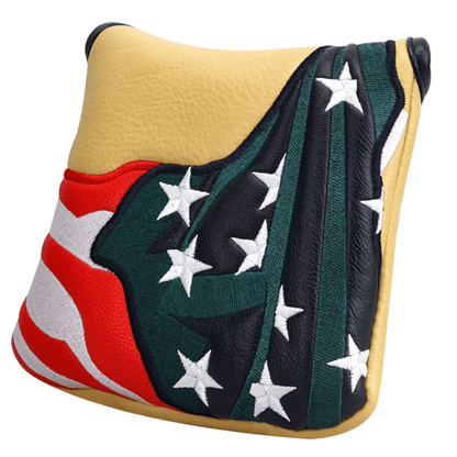 MUDDY YELLOW PU LEATHER USA FLAG LARGE MALLET PUTTER HEAD COVER - Funky HeadcoversMUDDY YELLOW PU LEATHER USA FLAG LARGE MALLET PUTTER HEAD COVERFunky HeadcoversFunky HeadcoversB6008837MUDDY YELLOW PU LEATHER USA FLAG LARGE MALLET PUTTER HEAD COVER