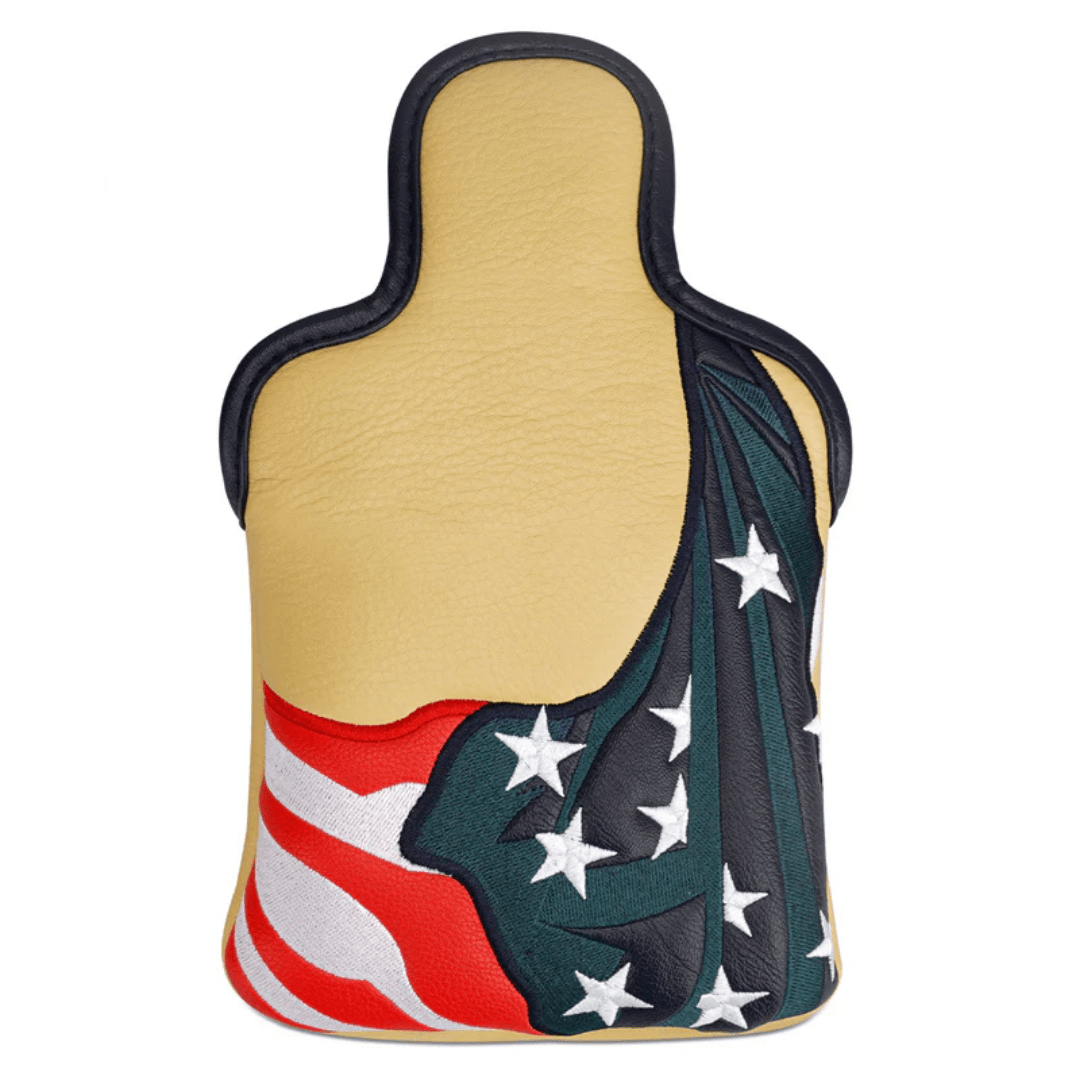 MUDDY YELLOW PU LEATHER USA FLAG LARGE MALLET PUTTER HEAD COVER - Funky HeadcoversMUDDY YELLOW PU LEATHER USA FLAG LARGE MALLET PUTTER HEAD COVERFunky HeadcoversFunky HeadcoversB6008837MUDDY YELLOW PU LEATHER USA FLAG LARGE MALLET PUTTER HEAD COVER