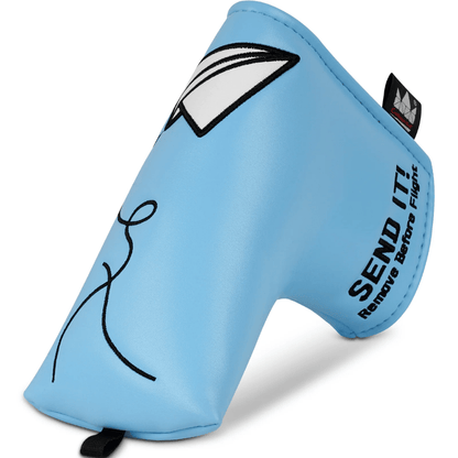 PAPER AIRPLANE SEND IT BLUE BLADE PUTTER HEAD COVER - Funky HeadcoversPAPER AIRPLANE SEND IT BLUE BLADE PUTTER HEAD COVERfunky-headcovers-store-build-klvj8Funky HeadcoversB6011308PAPER AIRPLANE SEND IT BLUE BLADE PUTTER HEAD COVER
