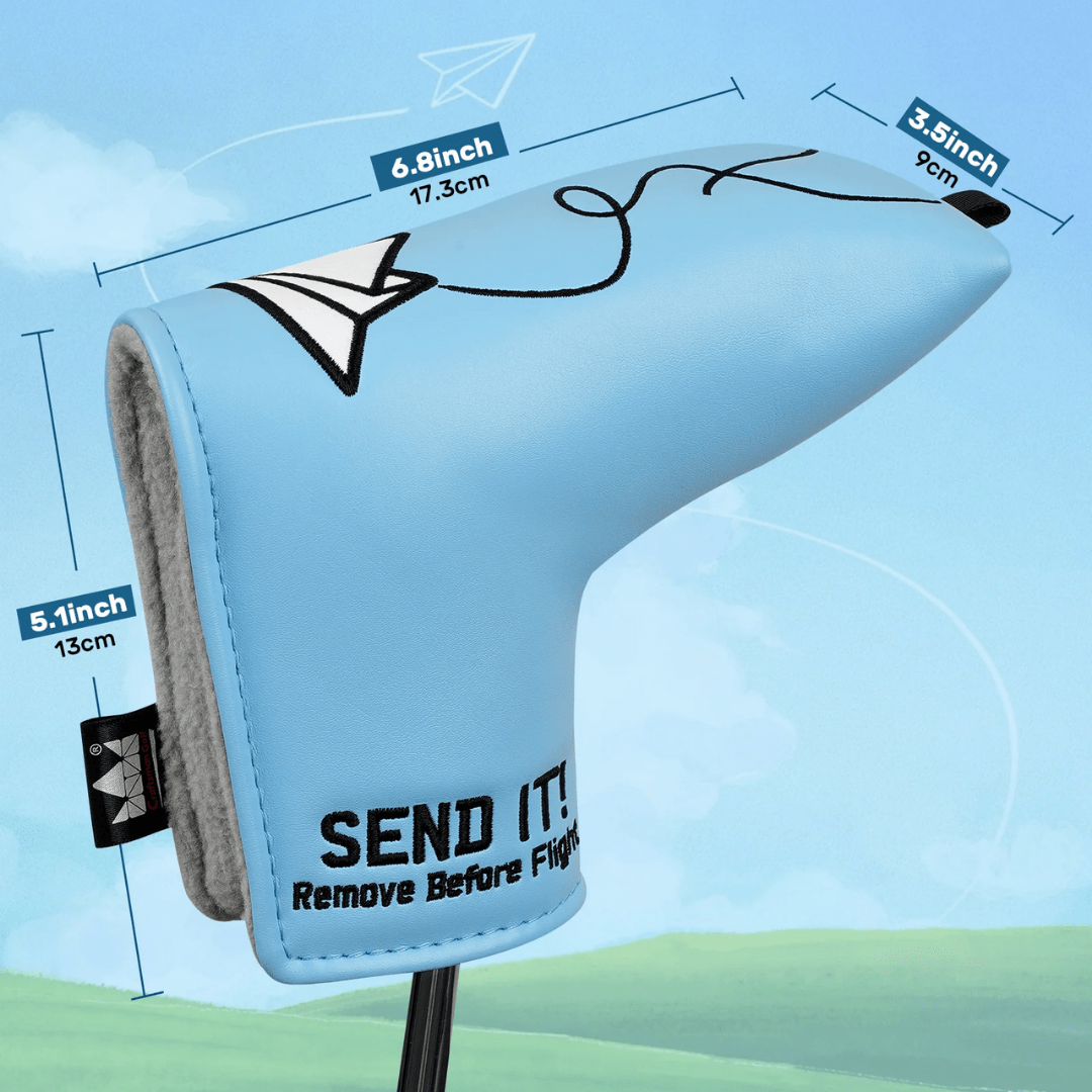 PAPER AIRPLANE SEND IT BLUE BLADE PUTTER HEAD COVER - Funky HeadcoversPAPER AIRPLANE SEND IT BLUE BLADE PUTTER HEAD COVERfunky-headcovers-store-build-klvj8Funky HeadcoversB6011308PAPER AIRPLANE SEND IT BLUE BLADE PUTTER HEAD COVER