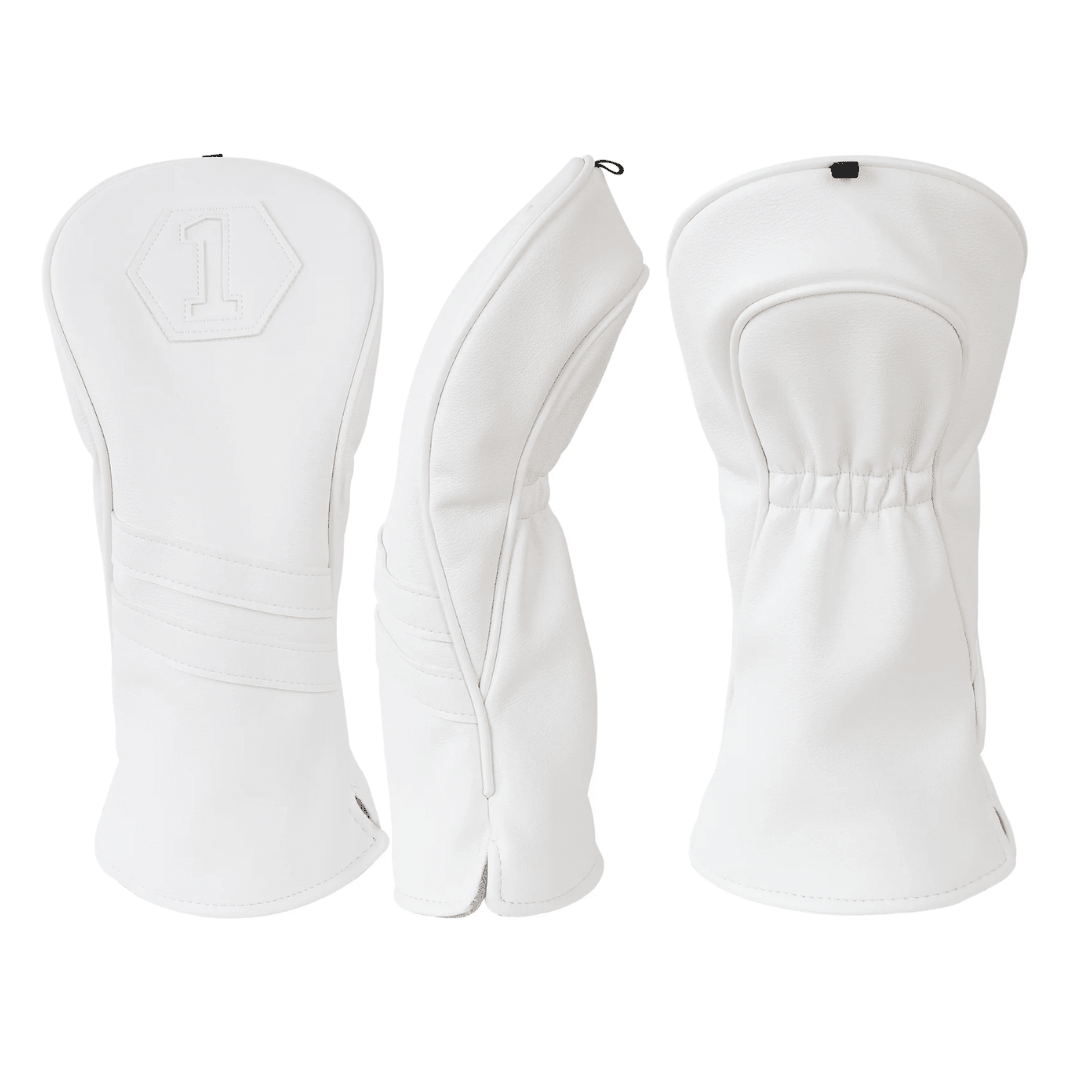 PLAIN WHITE DRIVER HEAD COVER SET - Funky HeadcoversPLAIN WHITE DRIVER HEAD COVER SETFunky HeadcoversFunky Headcovers6011282PLAIN WHITE DRIVER HEAD COVER SET