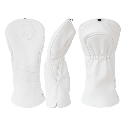 PLAIN WHITE DRIVER HEAD COVER SET - Funky HeadcoversPLAIN WHITE DRIVER HEAD COVER SETFunky HeadcoversFunky Headcovers6011282PLAIN WHITE DRIVER HEAD COVER SET