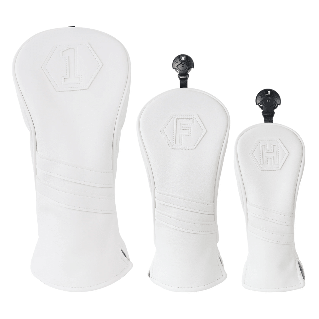 PLAIN WHITE DRIVER HEAD COVER SET - Funky HeadcoversPLAIN WHITE DRIVER HEAD COVER SETFunky HeadcoversFunky Headcovers6011282PLAIN WHITE DRIVER HEAD COVER SET