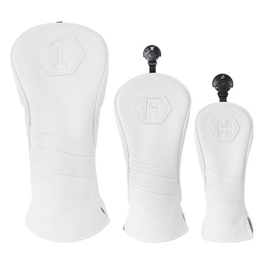 PLAIN WHITE DRIVER HEAD COVER SET - Funky HeadcoversPLAIN WHITE DRIVER HEAD COVER SETFunky HeadcoversFunky Headcovers6011282PLAIN WHITE DRIVER HEAD COVER SET