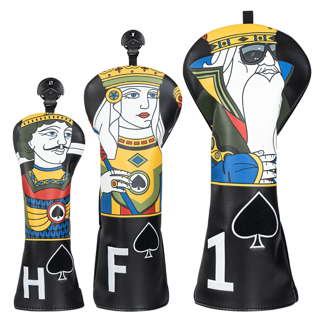 POKER KINGDOM WOOD HEAD COVER SET - Funky HeadcoversPOKER KINGDOM WOOD HEAD COVER SETFunky HeadcoversFunky Headcovers6010130DRIVERPOKER KINGDOM WOOD HEAD COVER SET