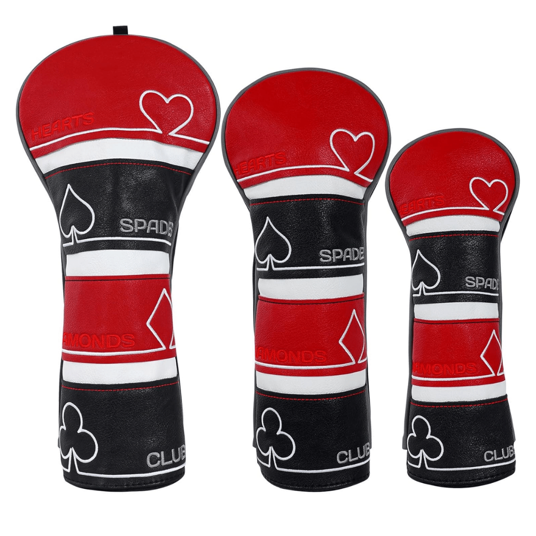 POKER SPADE HEARTS DIAMONDS GOLF HEAD COVERS - Funky HeadcoversPOKER SPADE HEARTS DIAMONDS GOLF HEAD COVERSFunky HeadcoversFunky Headcovers6010941DRIVERPOKER SPADE HEARTS DIAMONDS GOLF HEAD COVERS