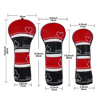 POKER SPADE HEARTS DIAMONDS GOLF HEAD COVERS - Funky HeadcoversPOKER SPADE HEARTS DIAMONDS GOLF HEAD COVERSFunky HeadcoversFunky Headcovers6010941DRIVERPOKER SPADE HEARTS DIAMONDS GOLF HEAD COVERS