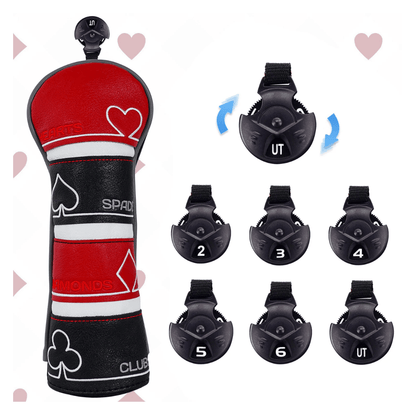 POKER SPADE HEARTS DIAMONDS GOLF HEAD COVERS - Funky HeadcoversPOKER SPADE HEARTS DIAMONDS GOLF HEAD COVERSFunky HeadcoversFunky Headcovers6010941DRIVERPOKER SPADE HEARTS DIAMONDS GOLF HEAD COVERS
