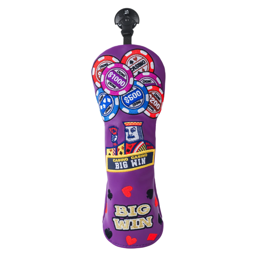 PURPLE CHIPS BIGWIN EMBROIDERY GOLF HEADCOVER SETS - Funky HeadcoversPURPLE CHIPS BIGWIN EMBROIDERY GOLF HEADCOVER SETSFunky HeadcoversFunky HeadcoversDRIVERPURPLE CHIPS BIGWIN EMBROIDERY GOLF HEADCOVER SETS