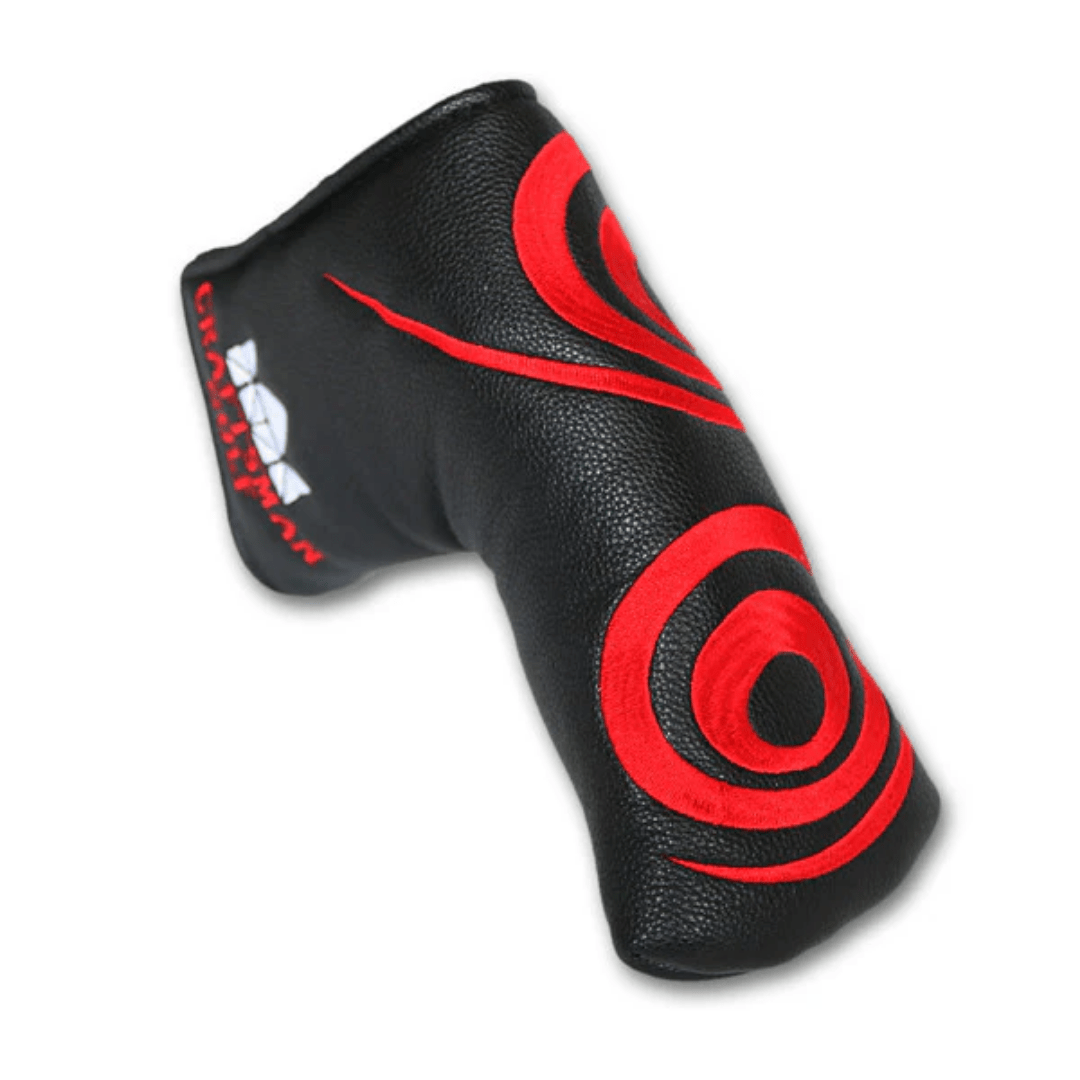 RED CIRCLE SWIRL BLADE PUTTER HEADCOVER - Funky HeadcoversRED CIRCLE SWIRL BLADE PUTTER HEADCOVERFunky HeadcoversFunky HeadcoversB6001180RED CIRCLE SWIRL BLADE PUTTER HEADCOVER