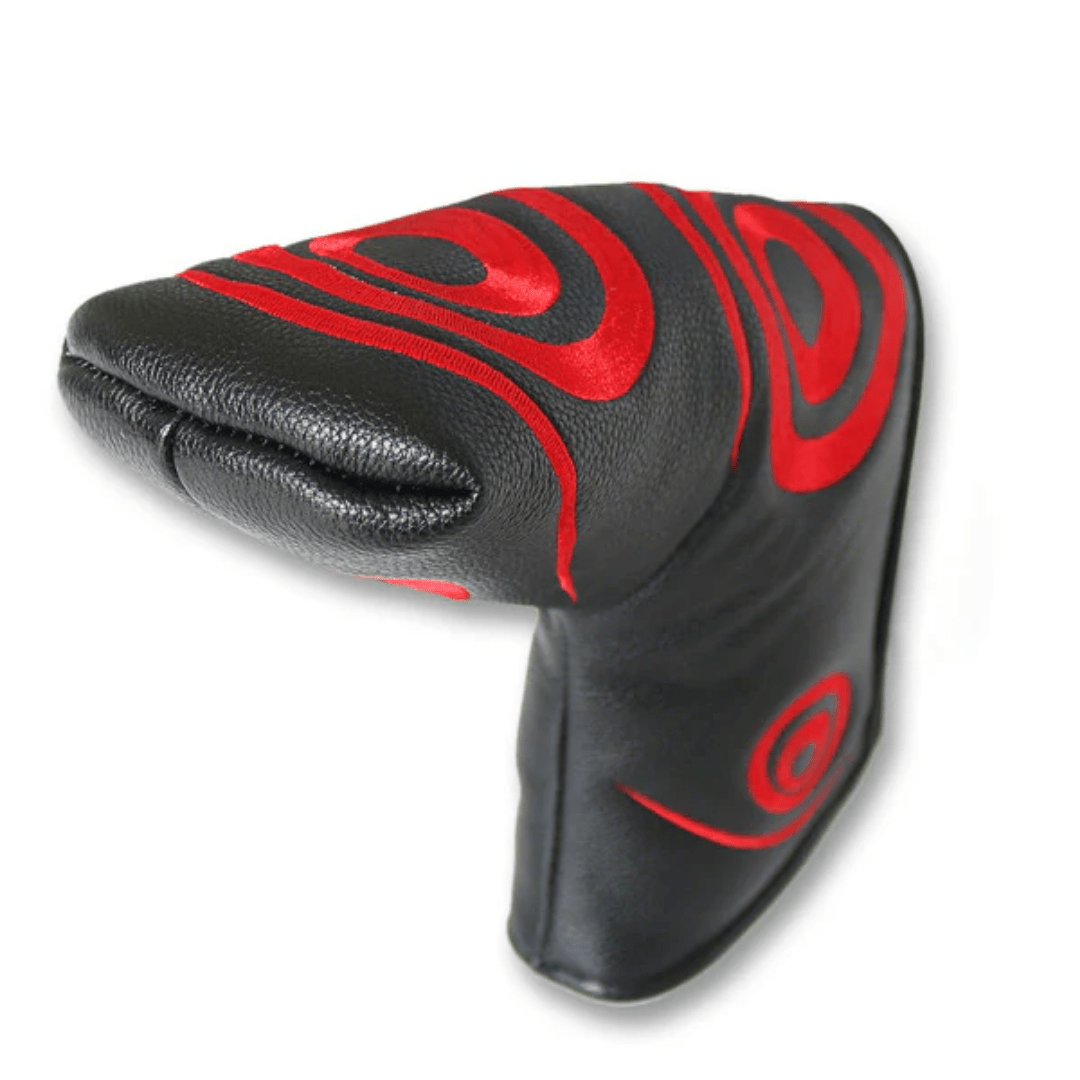 RED CIRCLE SWIRL BLADE PUTTER HEADCOVER - Funky HeadcoversRED CIRCLE SWIRL BLADE PUTTER HEADCOVERFunky HeadcoversFunky HeadcoversB6001180RED CIRCLE SWIRL BLADE PUTTER HEADCOVER