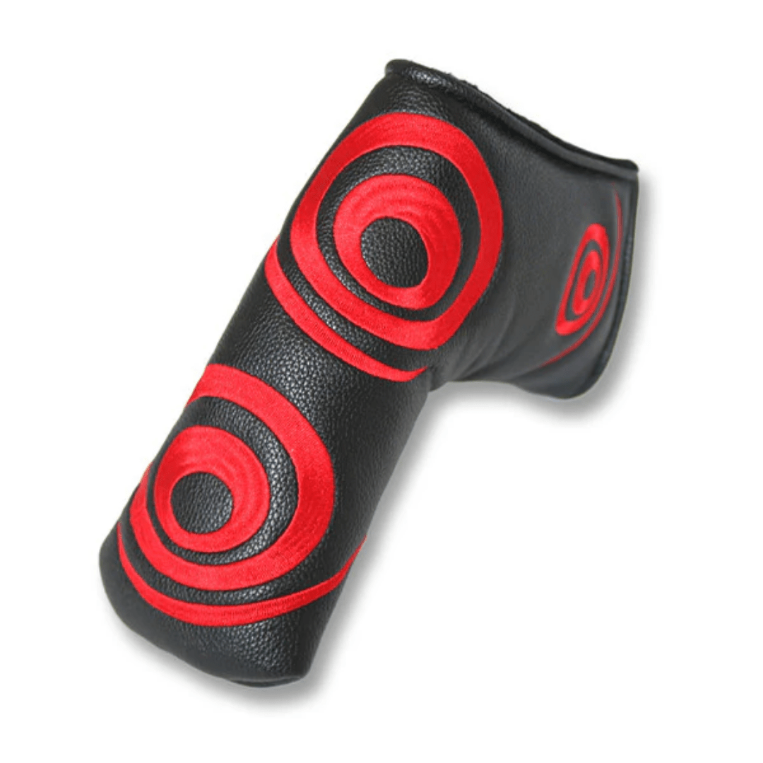 RED CIRCLE SWIRL BLADE PUTTER HEADCOVER - Funky HeadcoversRED CIRCLE SWIRL BLADE PUTTER HEADCOVERFunky HeadcoversFunky HeadcoversB6001180RED CIRCLE SWIRL BLADE PUTTER HEADCOVER